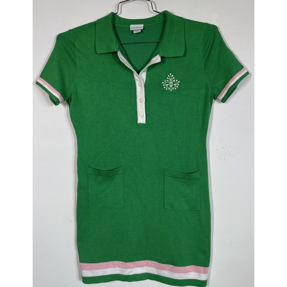 Ivy Storehouse AKA Sweater Dress Sorority Preppy Women's XS Tenniscore Old Money